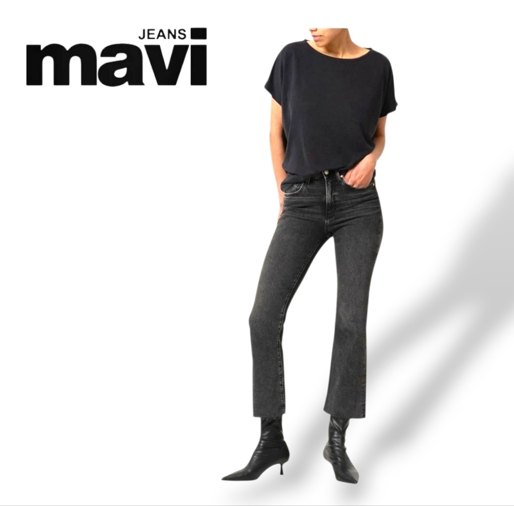 Mavi Charcoal Flare Wg--:omen's Jeans